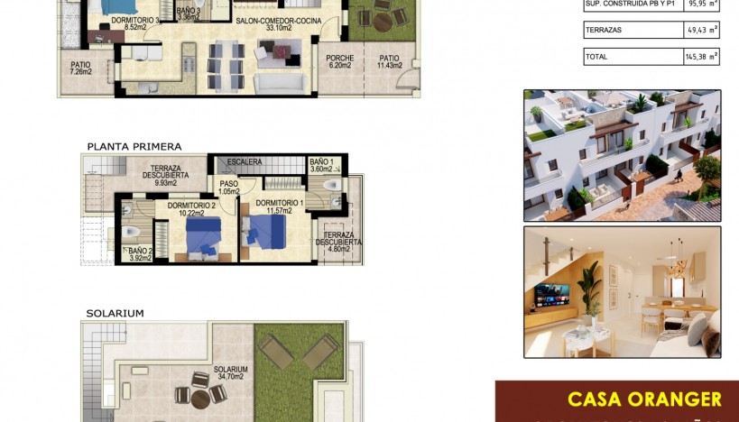 Nueva construcción  - Villas · Orihuela · Entrenaranjos