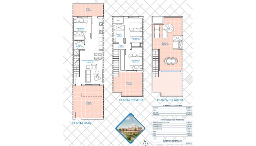 Nouvelle construction - Bungalows · Pilar de la Horadada